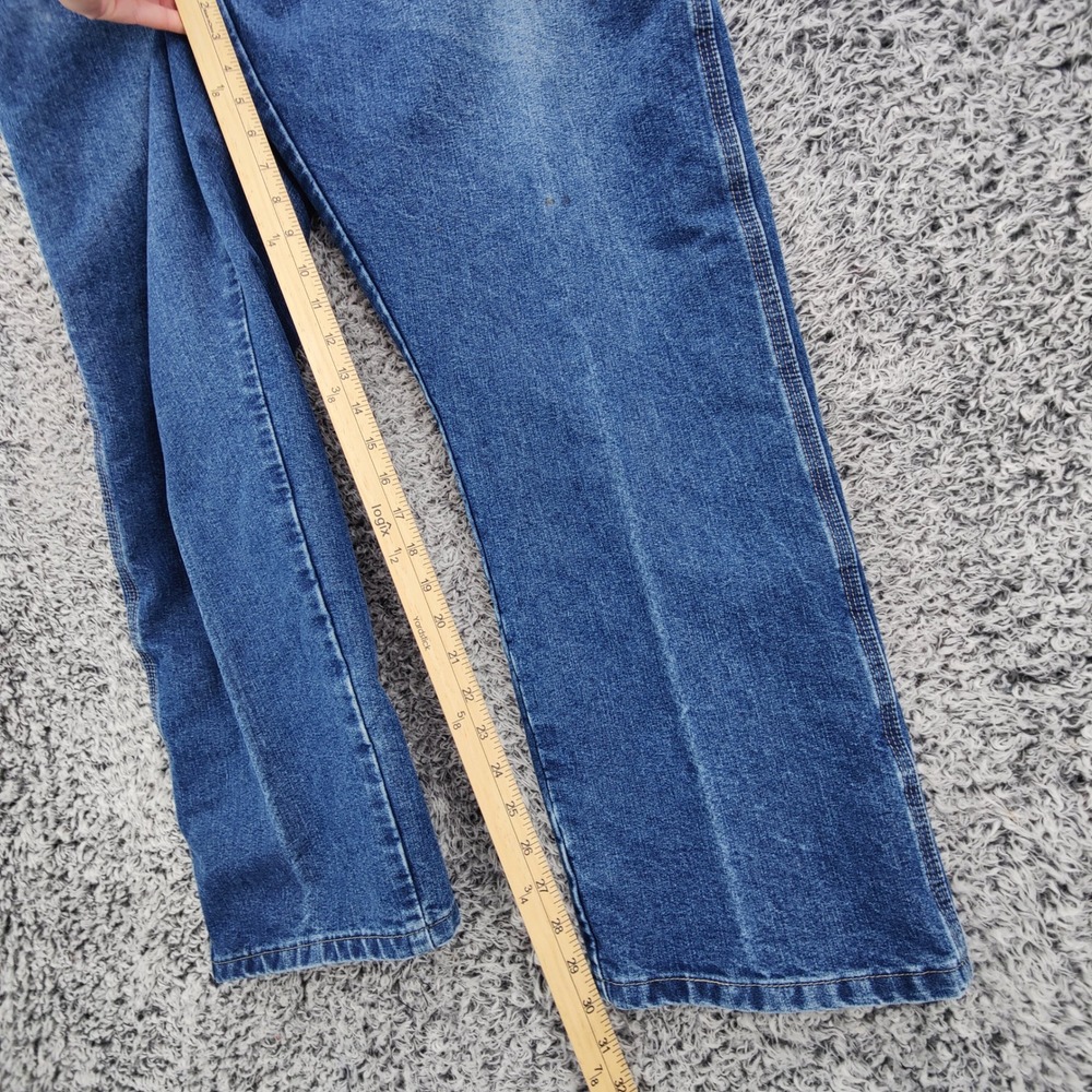 Wrangler Mens Workwear Utility Carpenter Strais Leg Jeans 36x30 Blue Denim - Picture 3 of 16